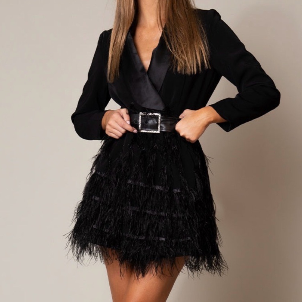 ZCRAVE Fifth Ave Feathers Dress